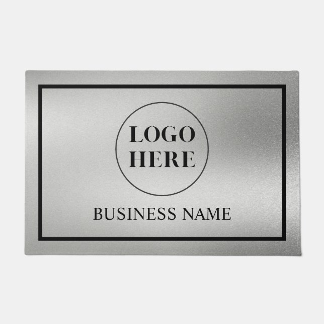 Tapete Modern Elegant Business Logo Doormat (Frente)