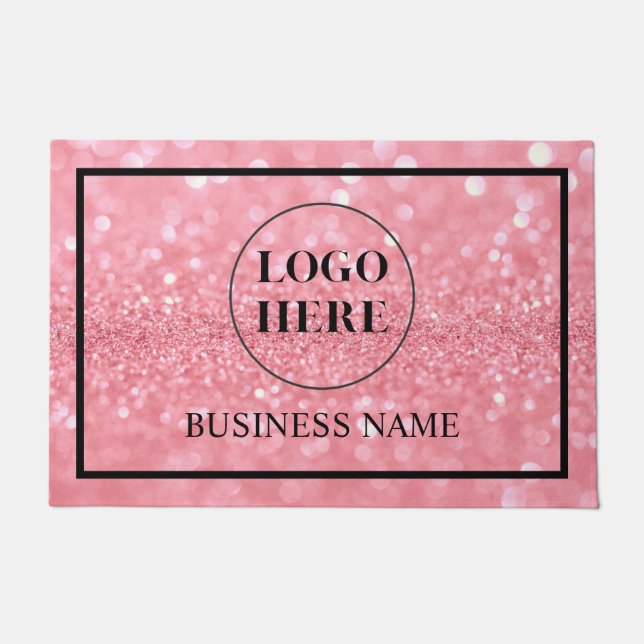 Tapete Modern Elegant Business Logo Doormat (Frente)