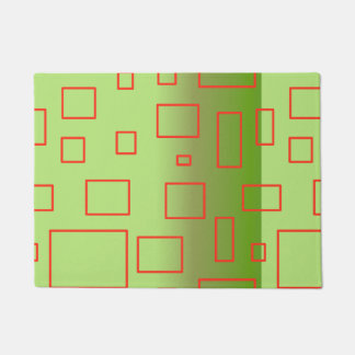 Tapete Modern Pattern Green Geometric Design Doormat