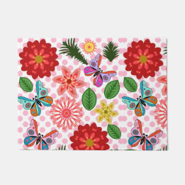 Tapete Modern Spring Garden Butterfly Floral 