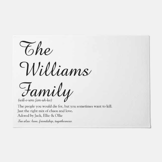 Tapete Moderno de Difusão de Script de Definição de Famíl (Frente)