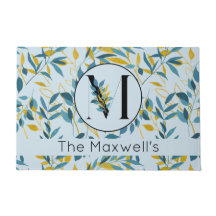 Moderno deixa Marinho azul Dourado "Letra M"