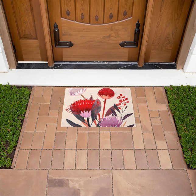 Tapete Moderno Floral Botânico Boho Minimalista (Ar livre)