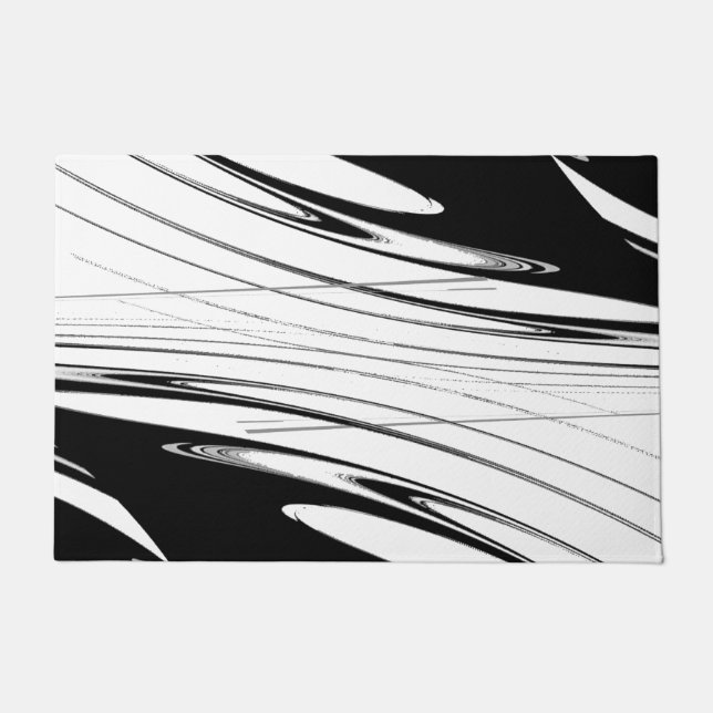 Tapete Moderno preto e branco (Frente)