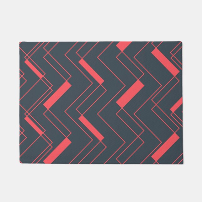 Tapete Moderno, simples, abstrato, vibrante, padrão de te (Frente)