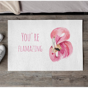 Tapete Moderno Você É Flagrante Beleza Rosa Flamingo