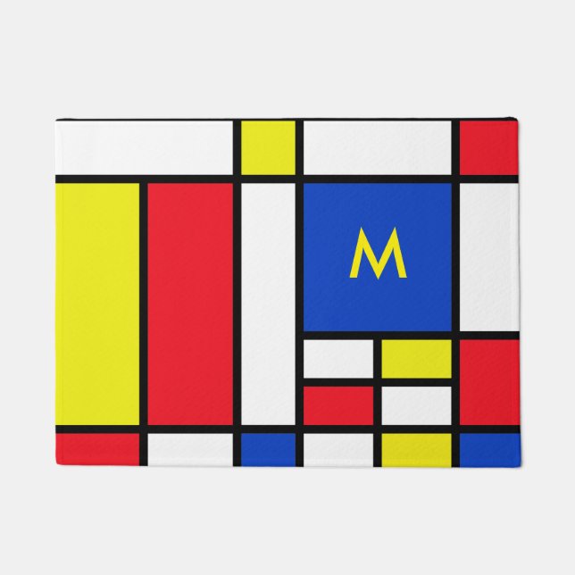 Tapete Mondrian inspirou a arte abstracta do design (Frente)