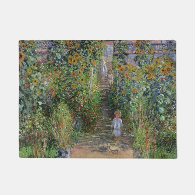 Tapete Monet Garden Vetheuil Impressionim Pintura (Frente)