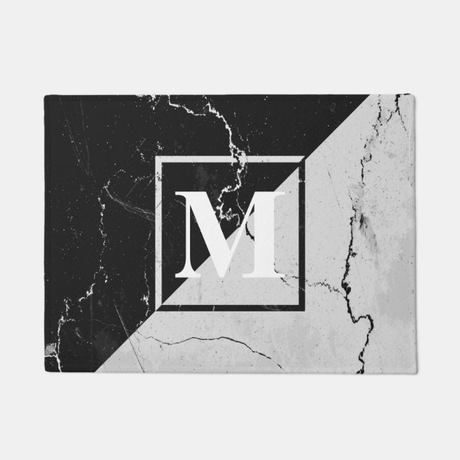 Tapete Monograma de mármore (Frente)