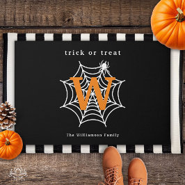 Tapete Monograma de Teia de Aranha de Halloween para Doce