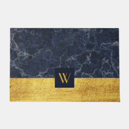 Tapete Monograma Dourado Marble Elegante