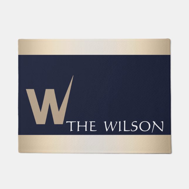 Tapete Monograma feito sob encomenda personalizado (Frente)