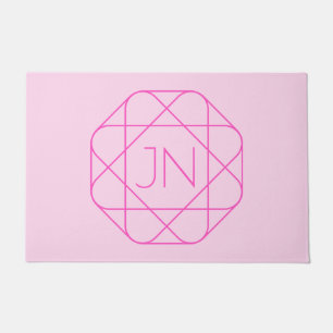 Tapete Monograma legal, Estilo do logotipo da anca Rosa