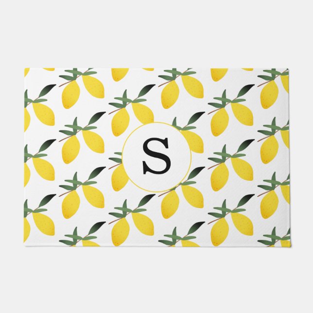 Tapete Monograma, Limon Citrus Doormat (Frente)