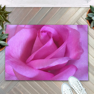 Tapete Monograma personalizado de foto de rosa púrpura r