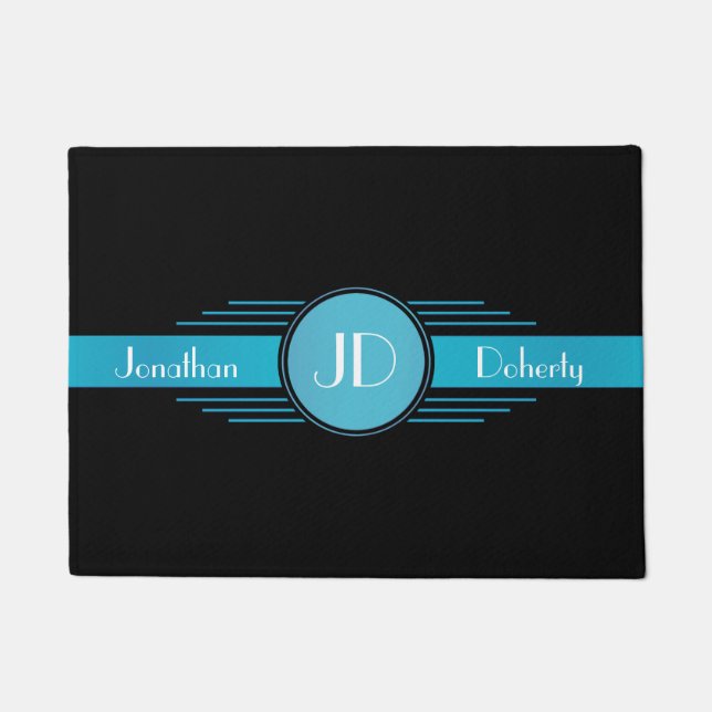 Tapete Monogrammed retro (Frente)
