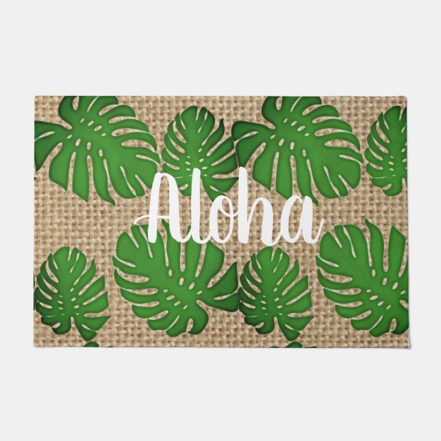 Tapete Monstera Pintada - Aloha (Frente)