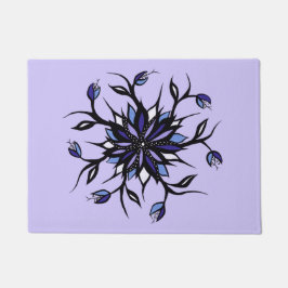 Tapete Monstros E Dentes De Mandala Floral Gótica