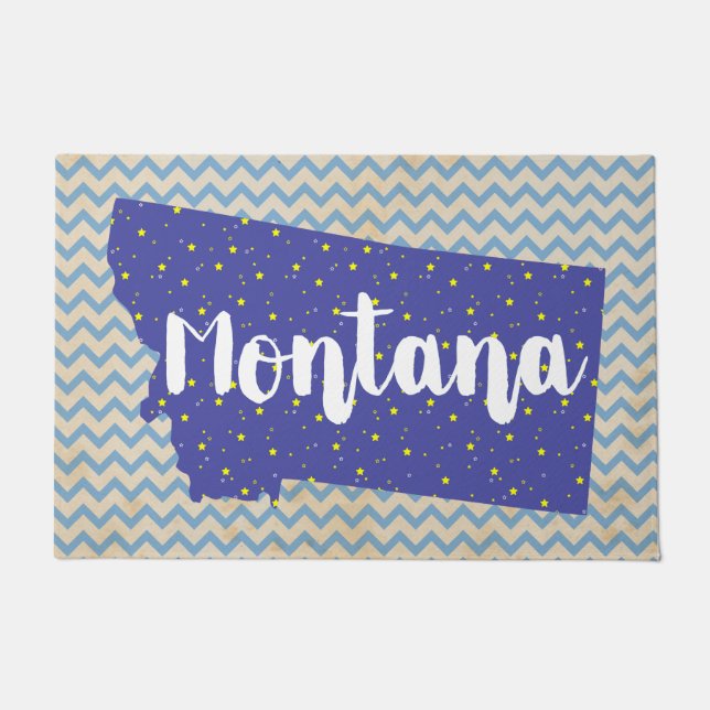 Tapete Montana State Silhouette (Frente)