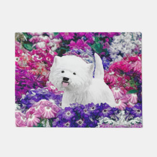 Tapete Montanhas Terrier branco ocidentais que pinta a