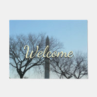 Monumento a Washington na paisagem do inverno I