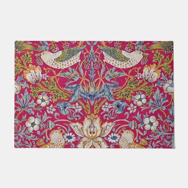 Tapete Morango - Ladrão, William Morris (Frente)