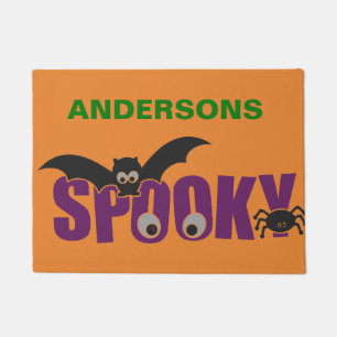 Tapete Morcego e Aranha Personalizados de Halloween Assus