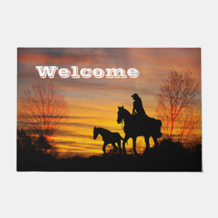 Tapete Morte de Portas Horseback Sunset
