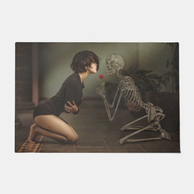 Tapete Morte e jovem mulher (Frente)