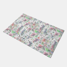 Tapete Mosaico de papel em cores opacas e garoa pequena