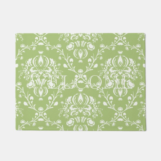 Tapete Moss Green Damask (Frente)