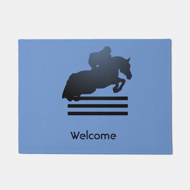 Tapete Mostre o jumper limpando um obstáculo. (Frente)