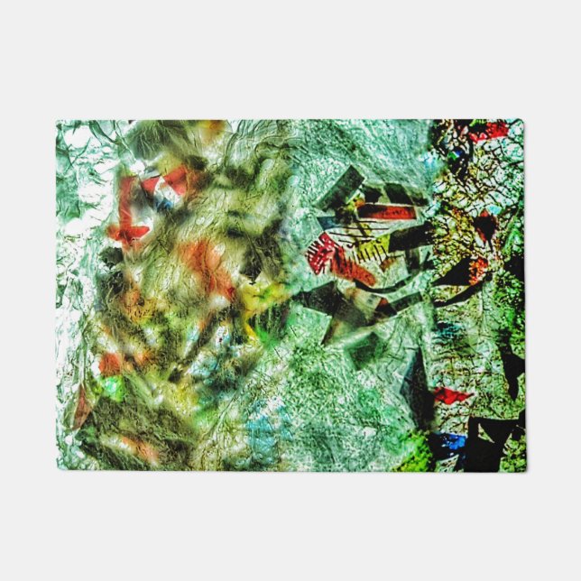 Tapete Motif de plástico do reciclado branco da porta (Frente)