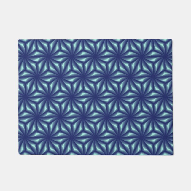 Tapete Motif Fractale Bleu marine (Frente)