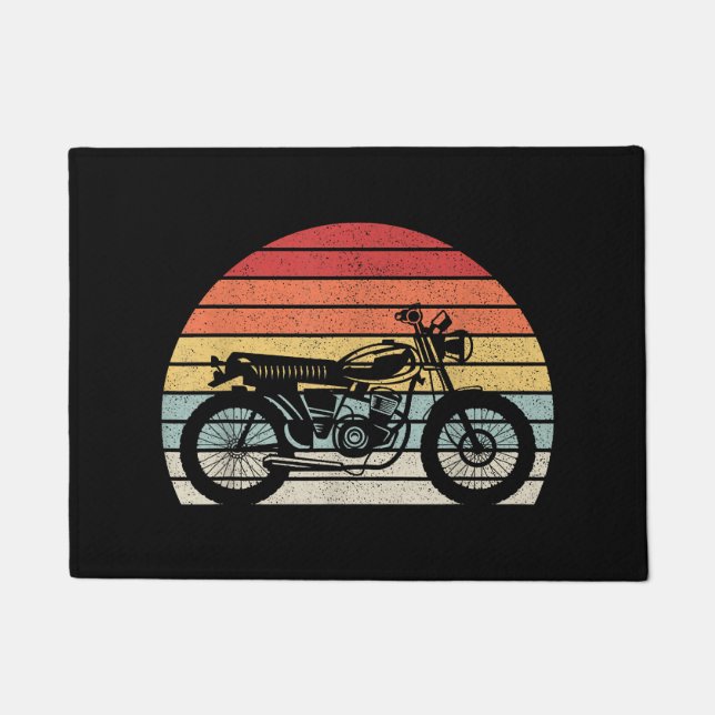 Tapete Motocicleta Vintage Retro (Frente)