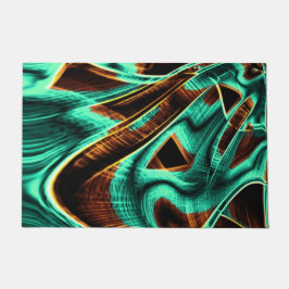 Tapete Muitas fitas aquamarinas retorcidas e ranhuras de