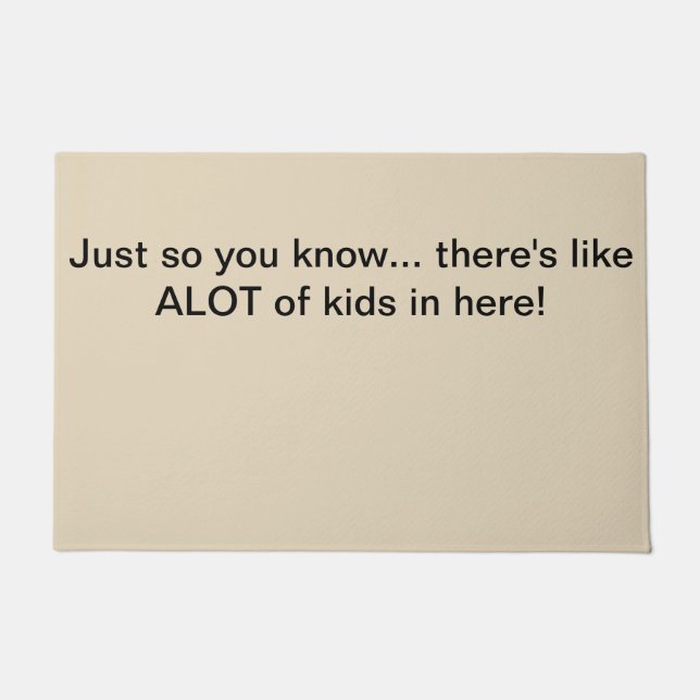 Tapete Muito doormat dos miúdos (Frente)