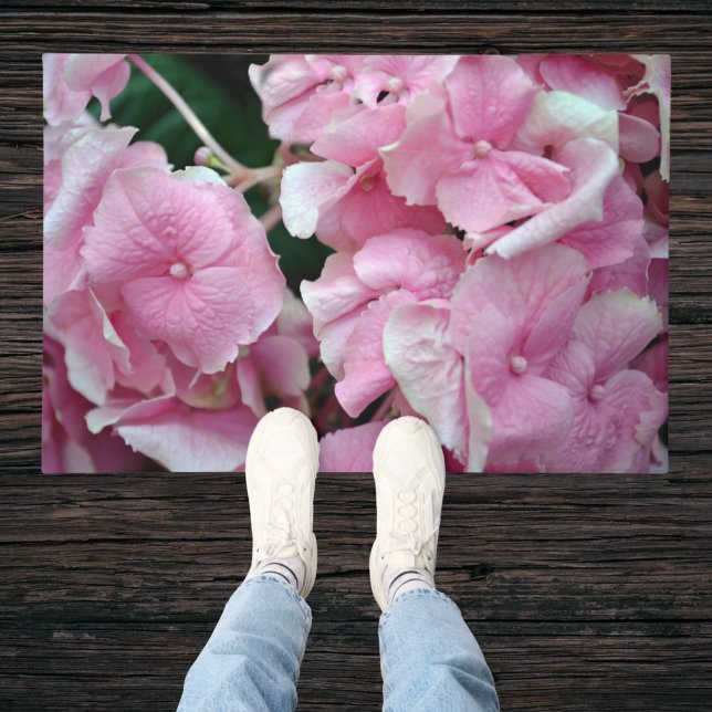 Tapete Muito Rosa Hidrangea Doormat (Criador carregado)