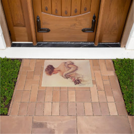 Tapete Mulher bonito segurando um Kitten (por Harrison Fi