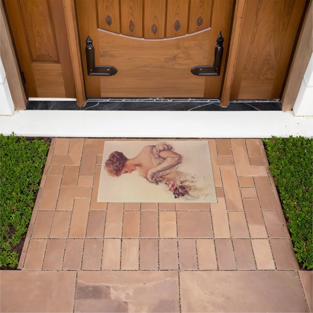 Tapete Mulher bonito segurando um Kitten (por Harrison Fi (Ar livre)