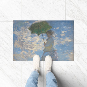 Tapete Mulher com Parasol Paisagem Francesa