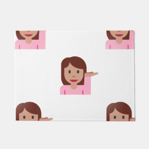 Tapete mulher emoji doormat