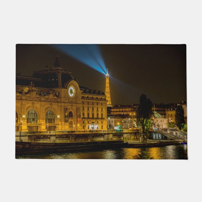 Tapete Musée d'Orsay em Paris à noite (Frente)