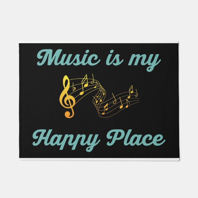 Tapete Music Art Music Is My Happy Place (Frente)