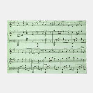 Tapete Música em folha verde
