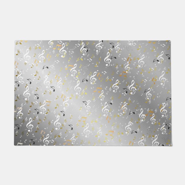 Tapete música, música, nota, branco, melodia, clf, som, (Frente)