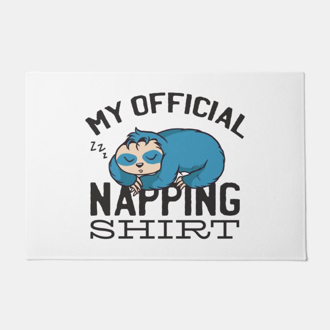 Tapete My official napping shirt - Lazy sleeping Sloth (Frente)