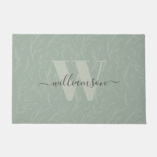 Tapete Na moda Rustic Sage Green Botanical Name