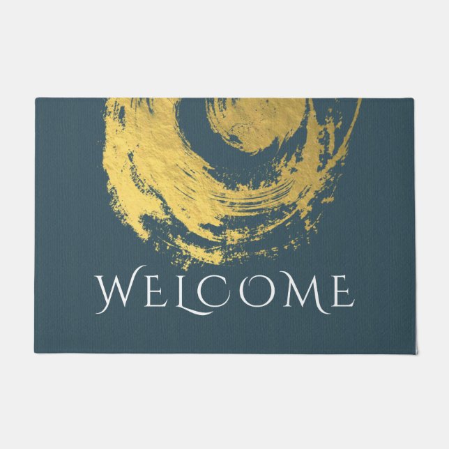 Tapete Namaste Yoga Meditation Instrutor Blue ZEN (Frente)