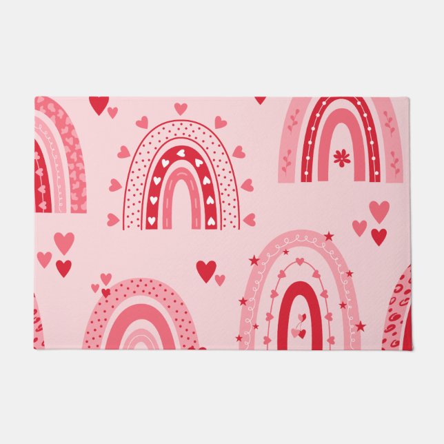 Tapete Namorados Padrão 2023 Fundo Com Amor Cardíaco (Frente)